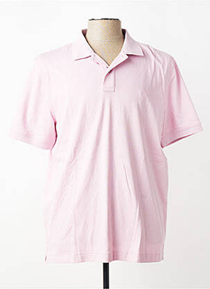 Polo tissage jersey manches courtes rose FYNCH-HATTON homme
