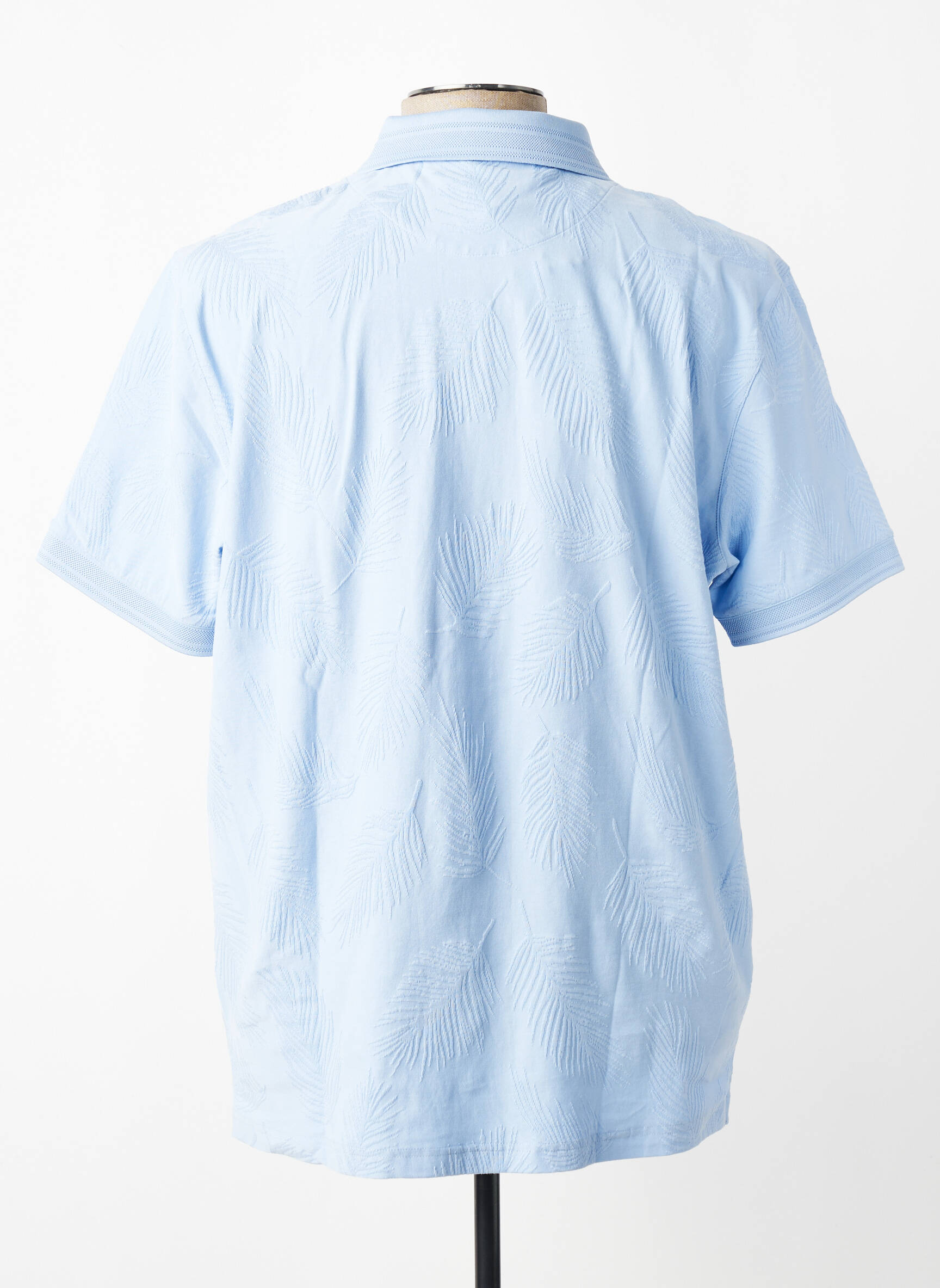 Polo tissage jersey manches courtes bleu FYNCH-HATTON homme