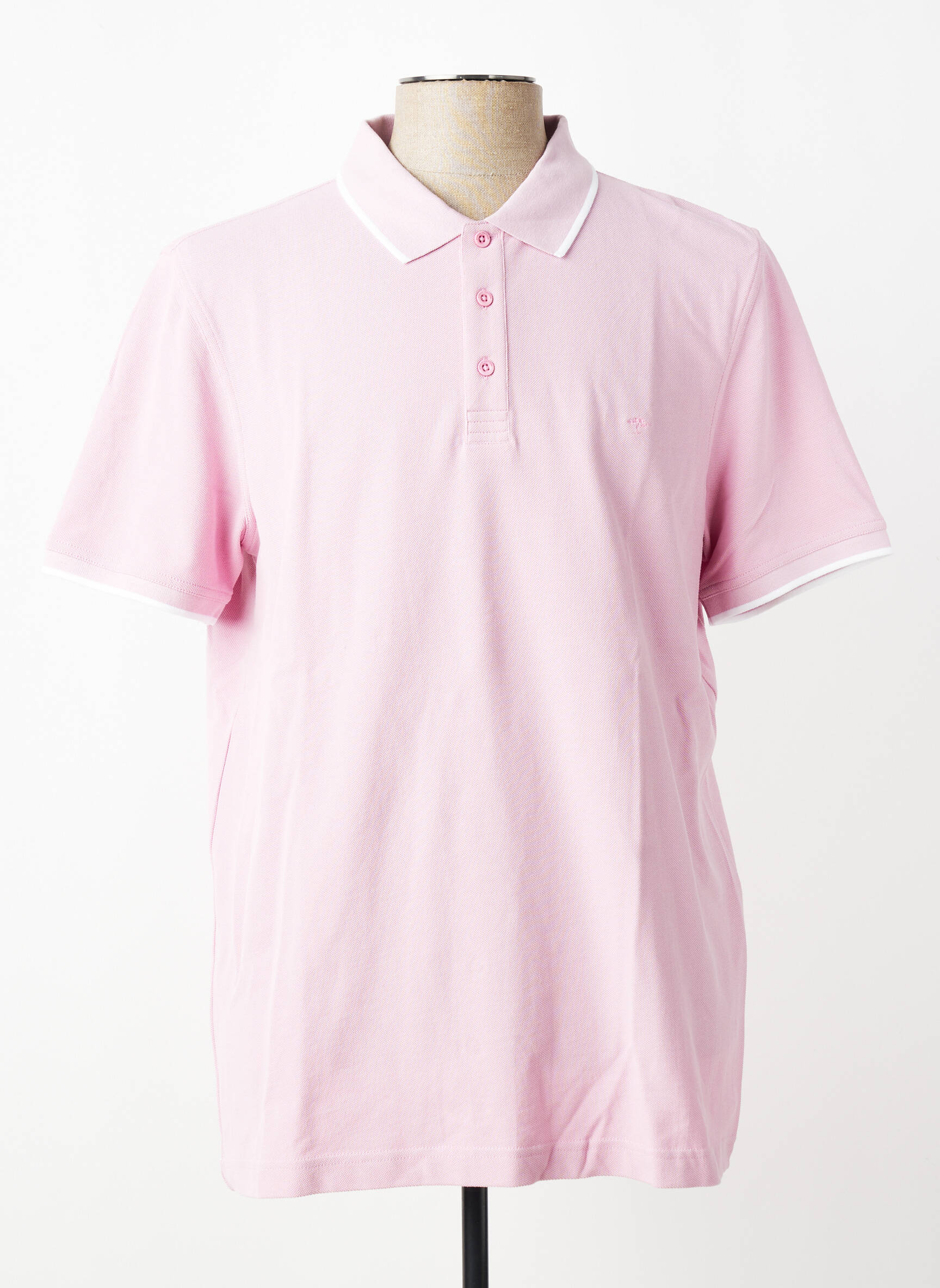 Polo coupe droite manches courtes rose FYNCH-HATTON homme