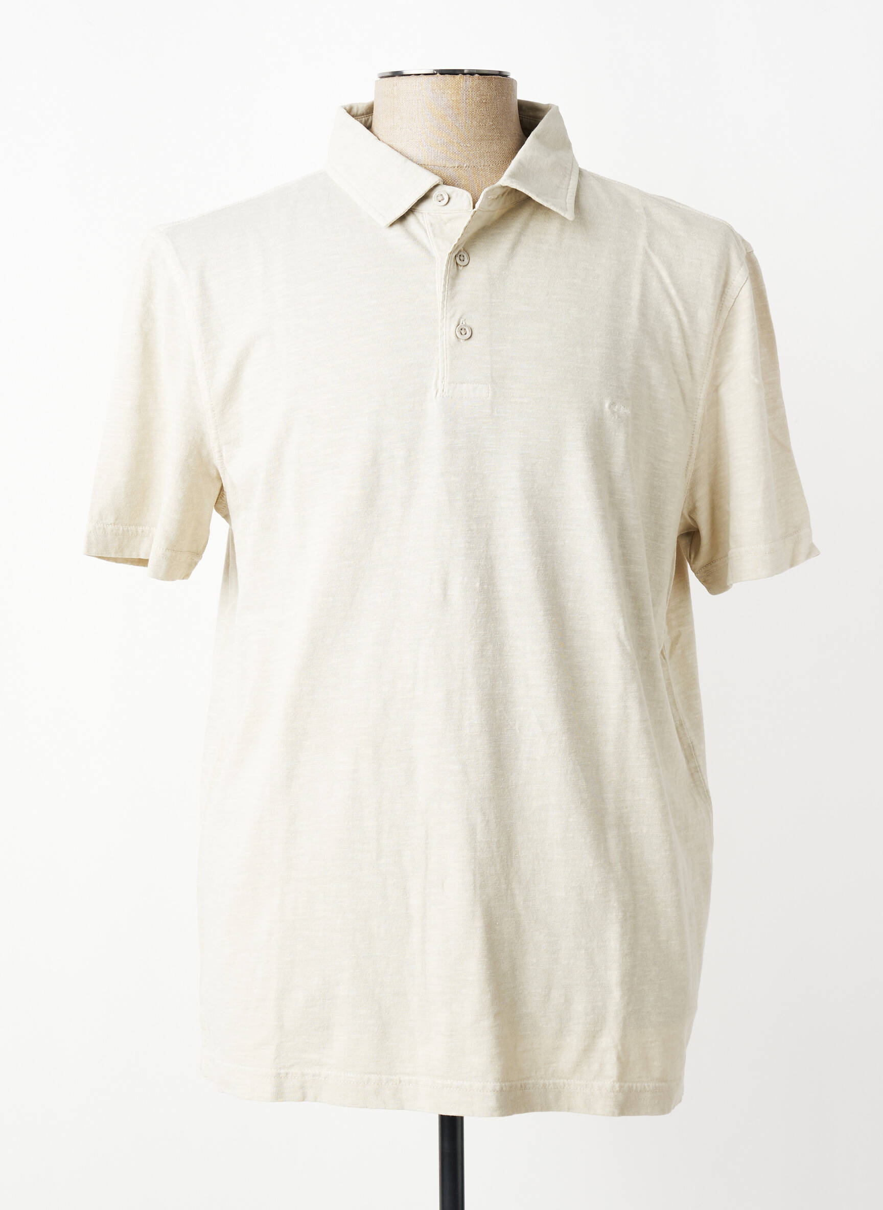 Polo tissage jersey manches courtes beige FYNCH-HATTON homme