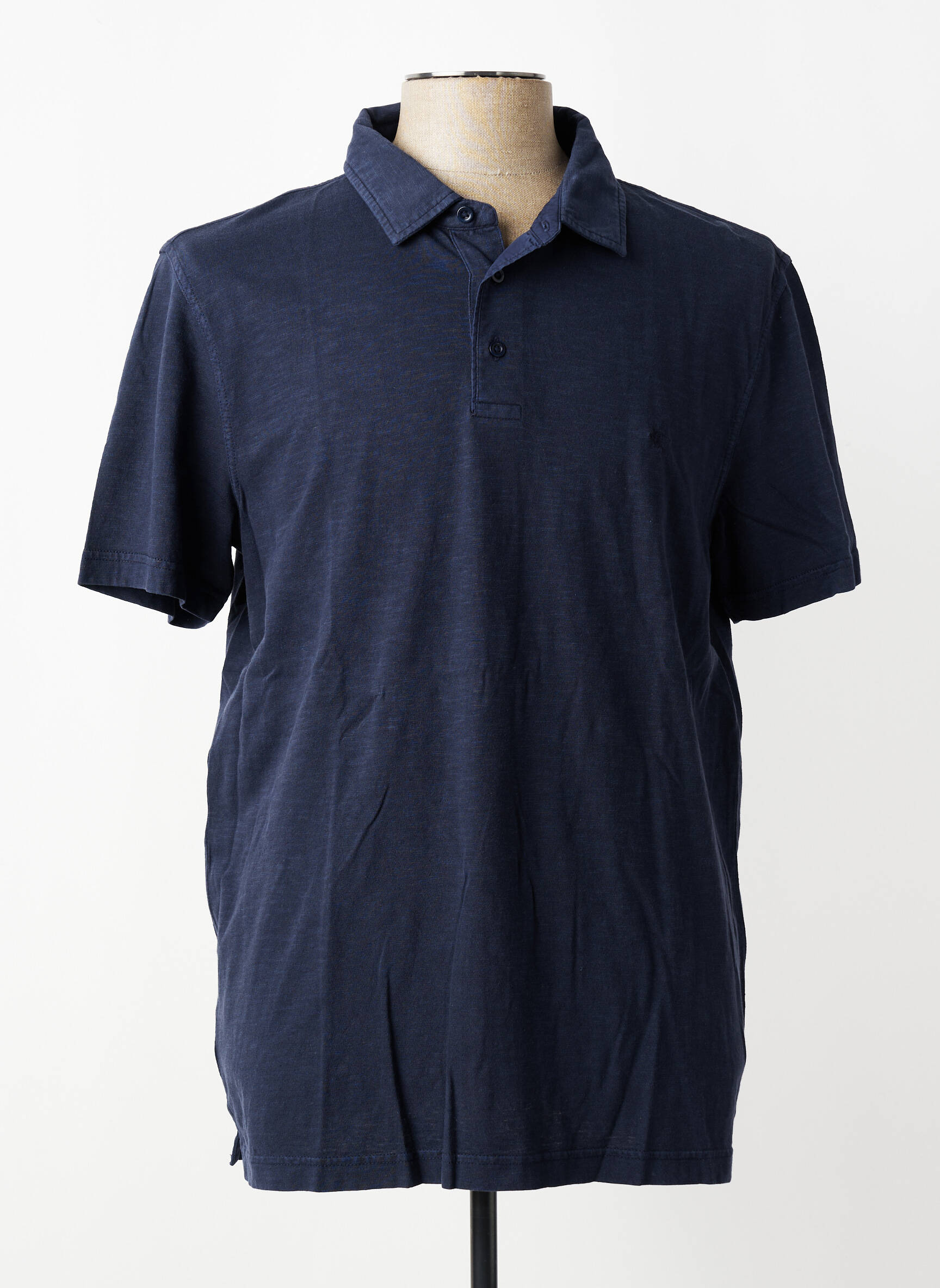 Polo tissage jersey manches courtes bleu FYNCH-HATTON homme