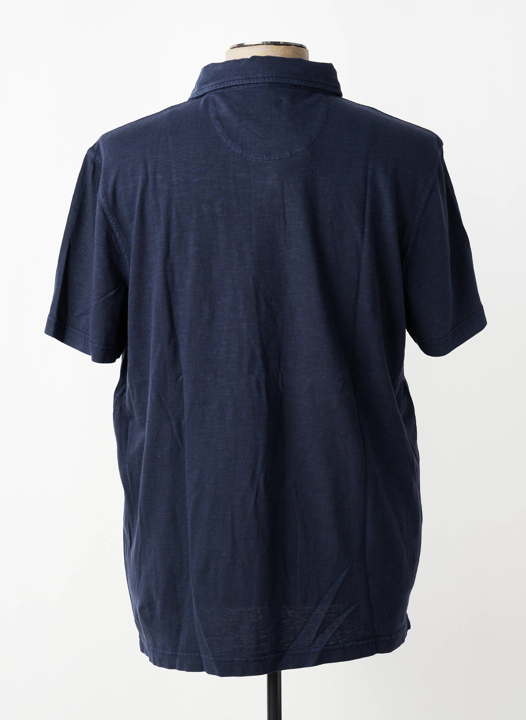 Polo tissage jersey manches courtes bleu FYNCH-HATTON homme