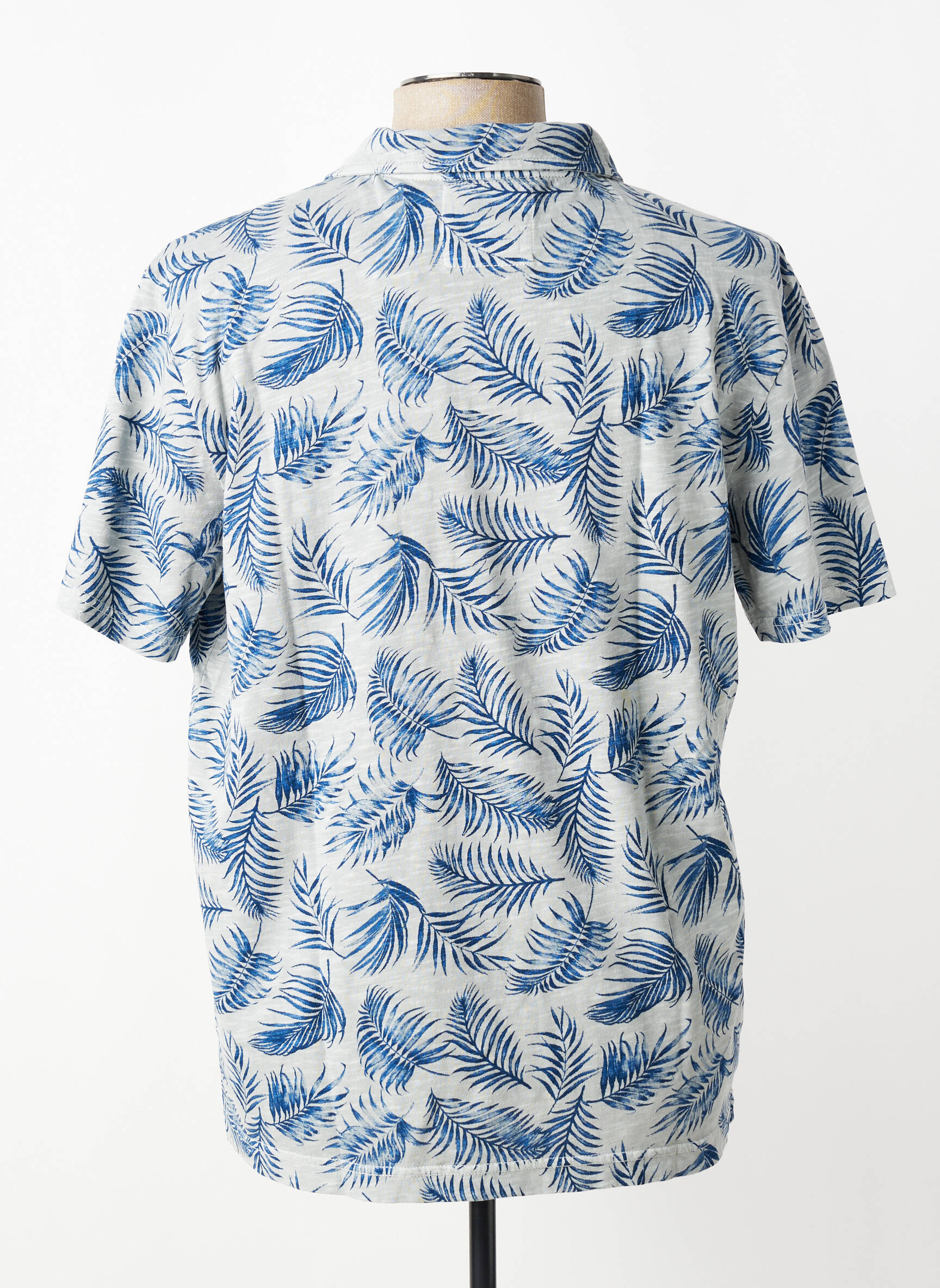 Polo tissage jersey manches courtes bleu FYNCH-HATTON homme