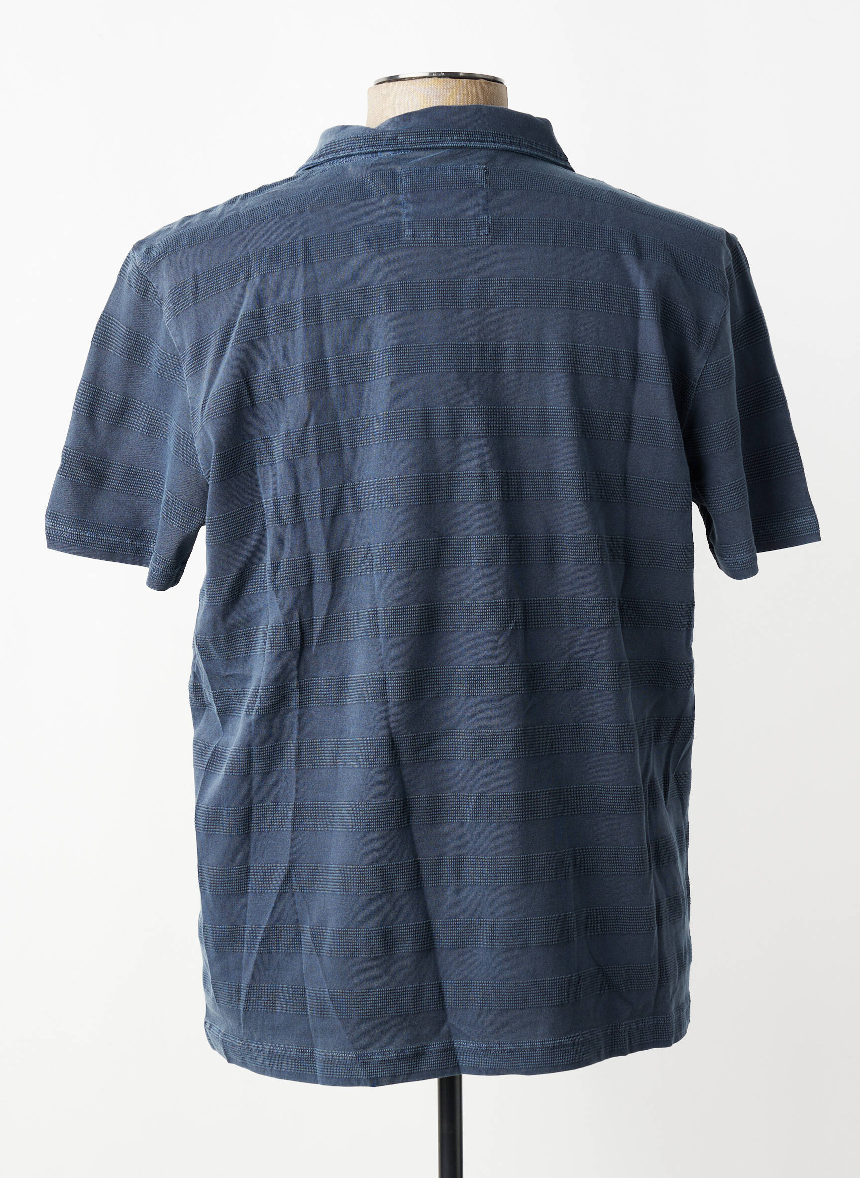 Polo tissage jersey manches courtes bleu FYNCH-HATTON homme