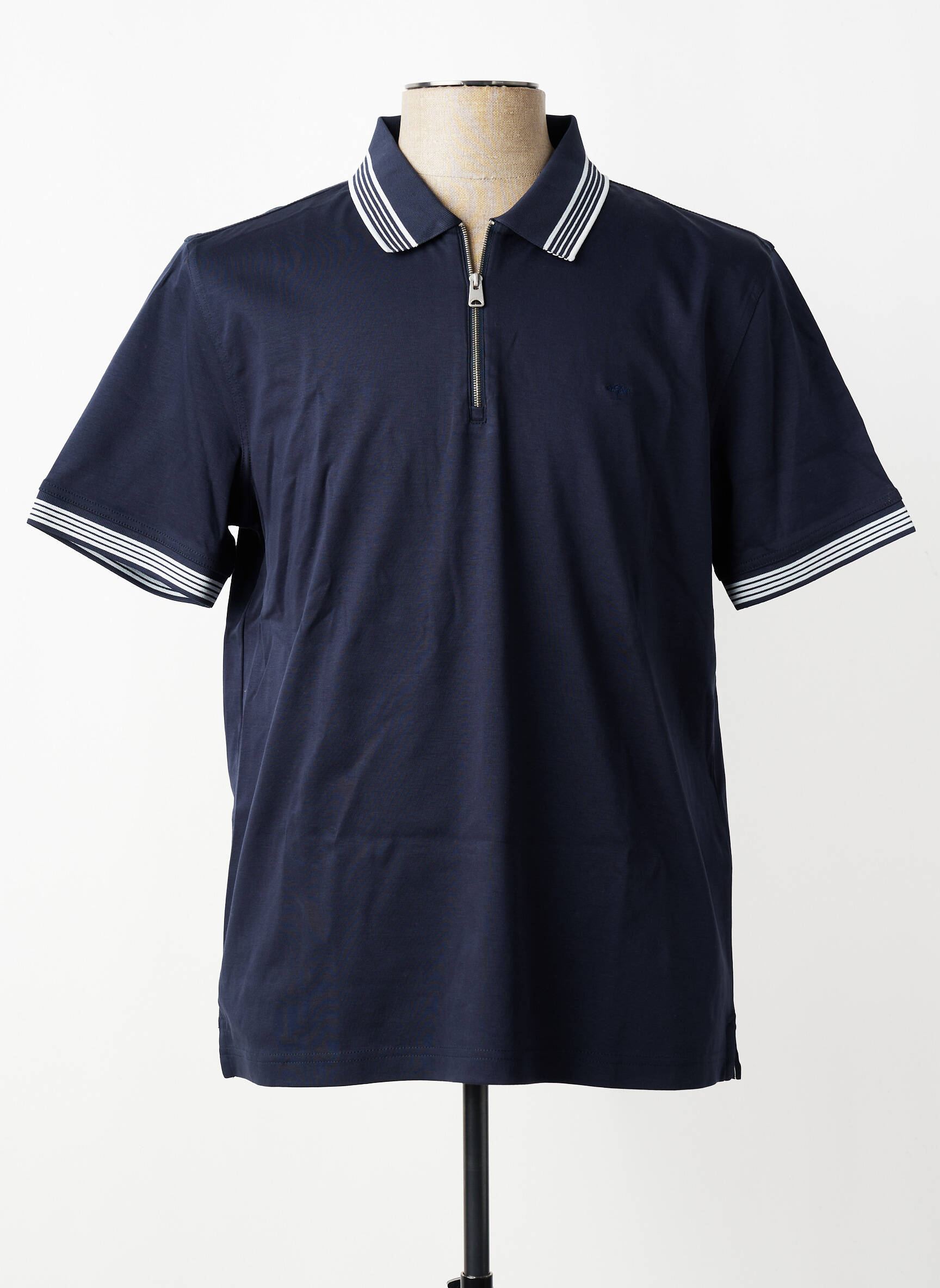 Polo tissage jersey manches courtes bleu FYNCH-HATTON homme