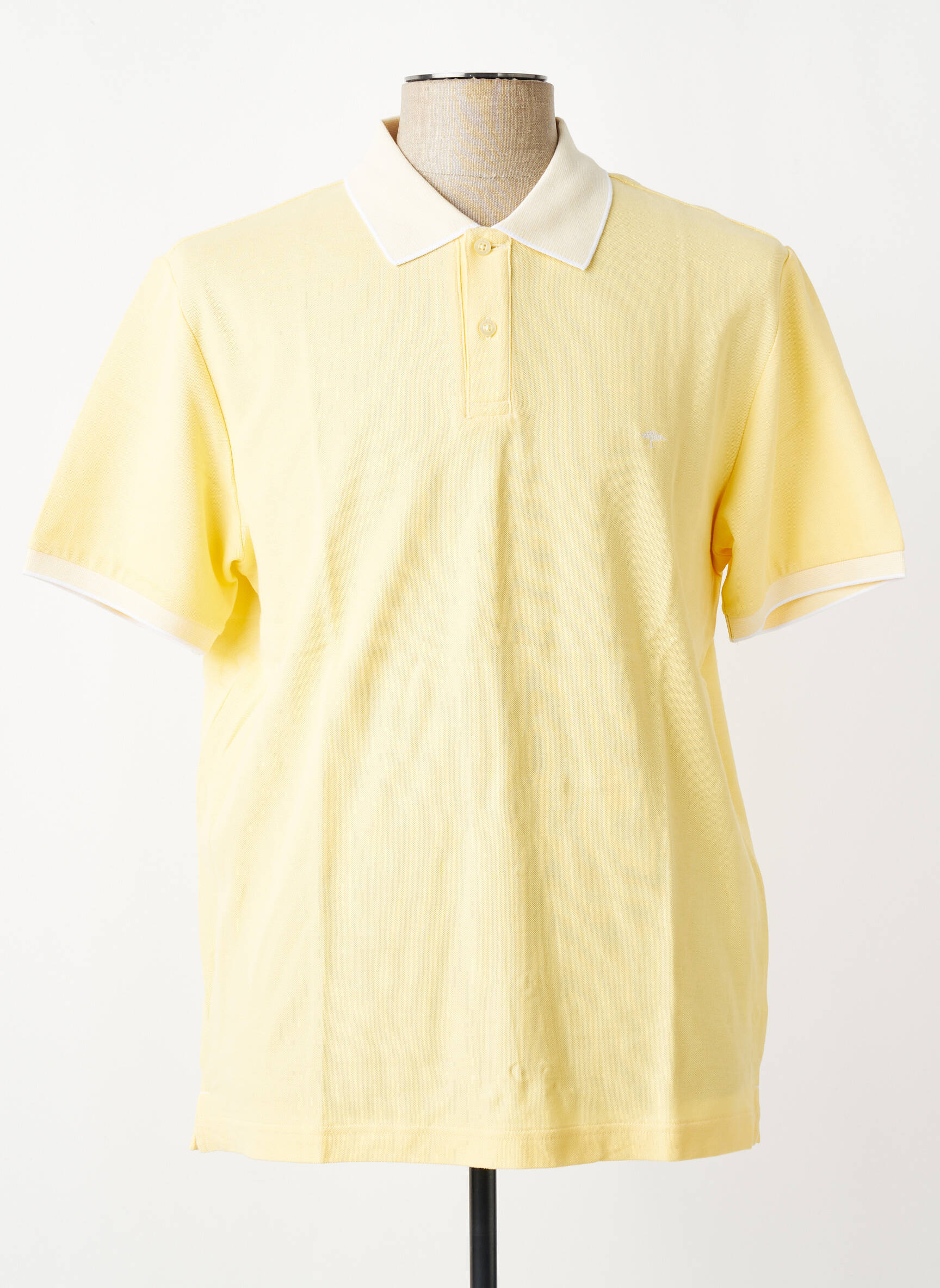 Polo tissage jersey manches courtes jaune FYNCH-HATTON homme