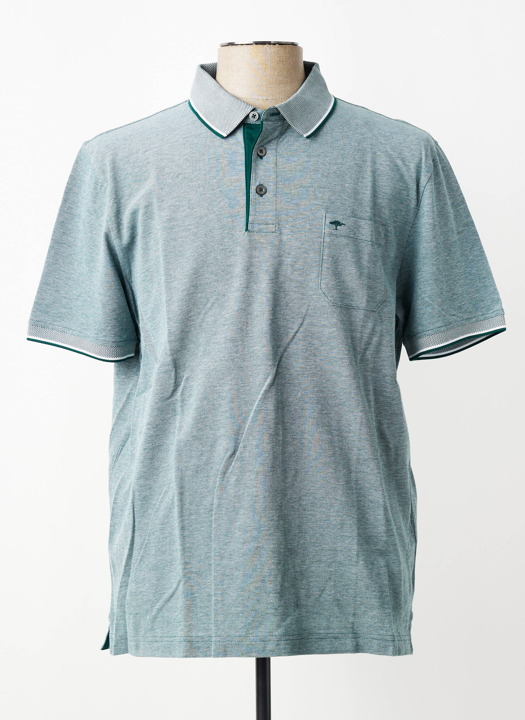 Polo coupe droite manches courtes vert FYNCH-HATTON homme