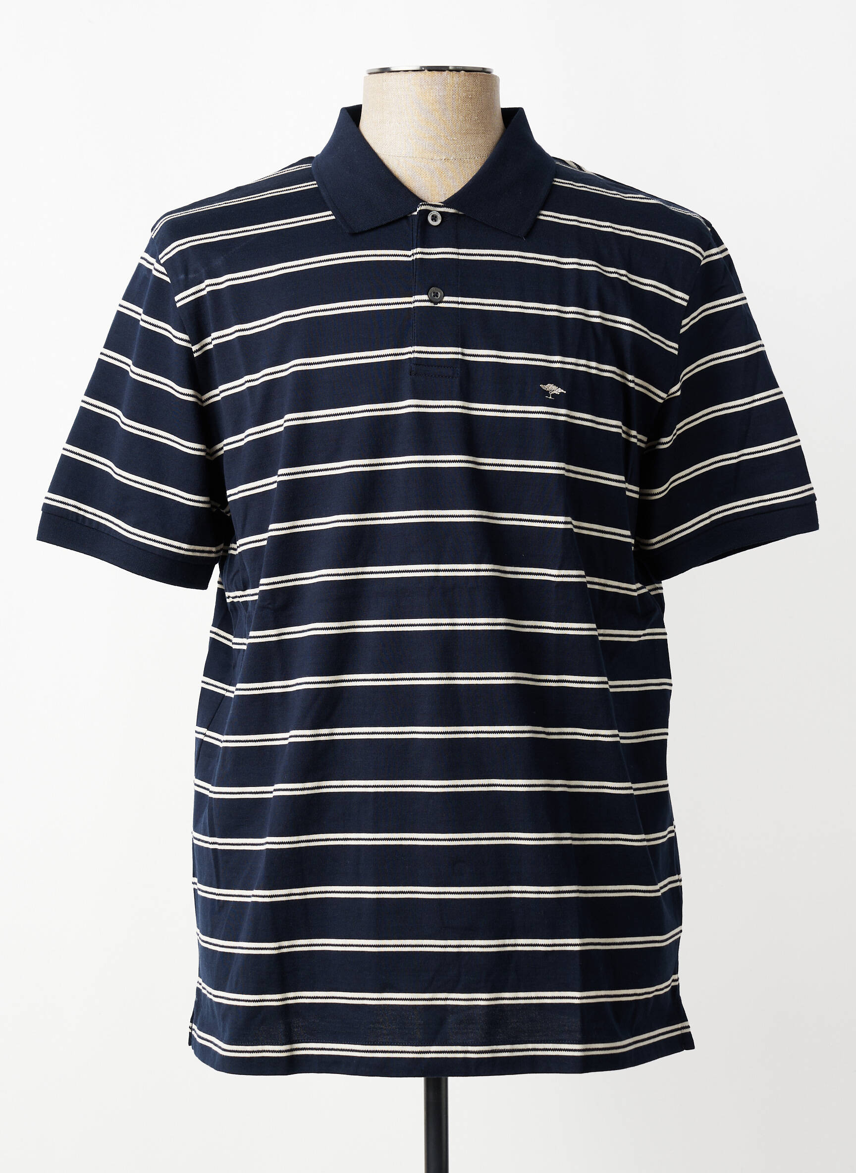 Polo tissage jersey manches courtes bleu FYNCH-HATTON homme