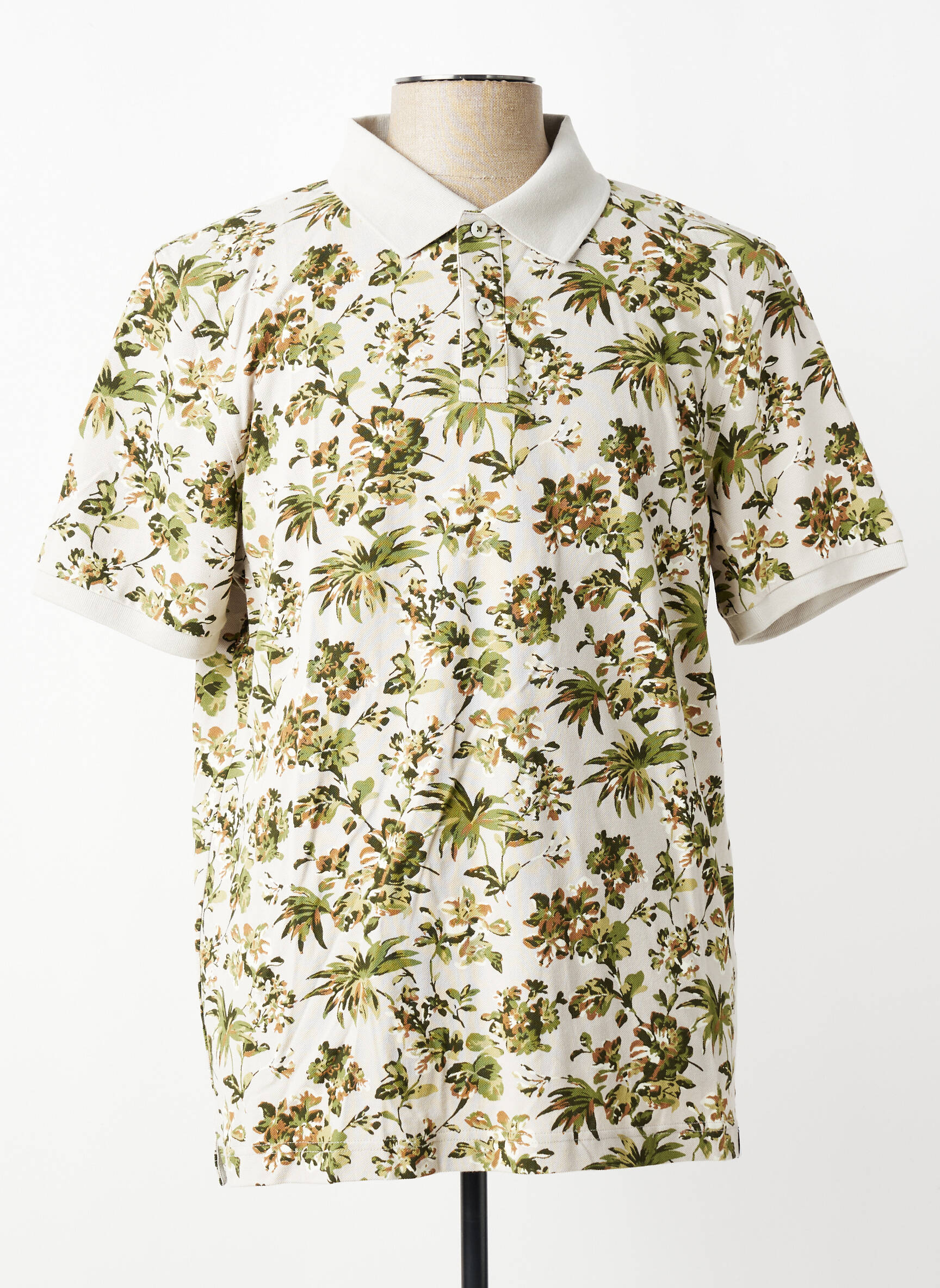 Polo coupe droite manches courtes vert FYNCH-HATTON homme