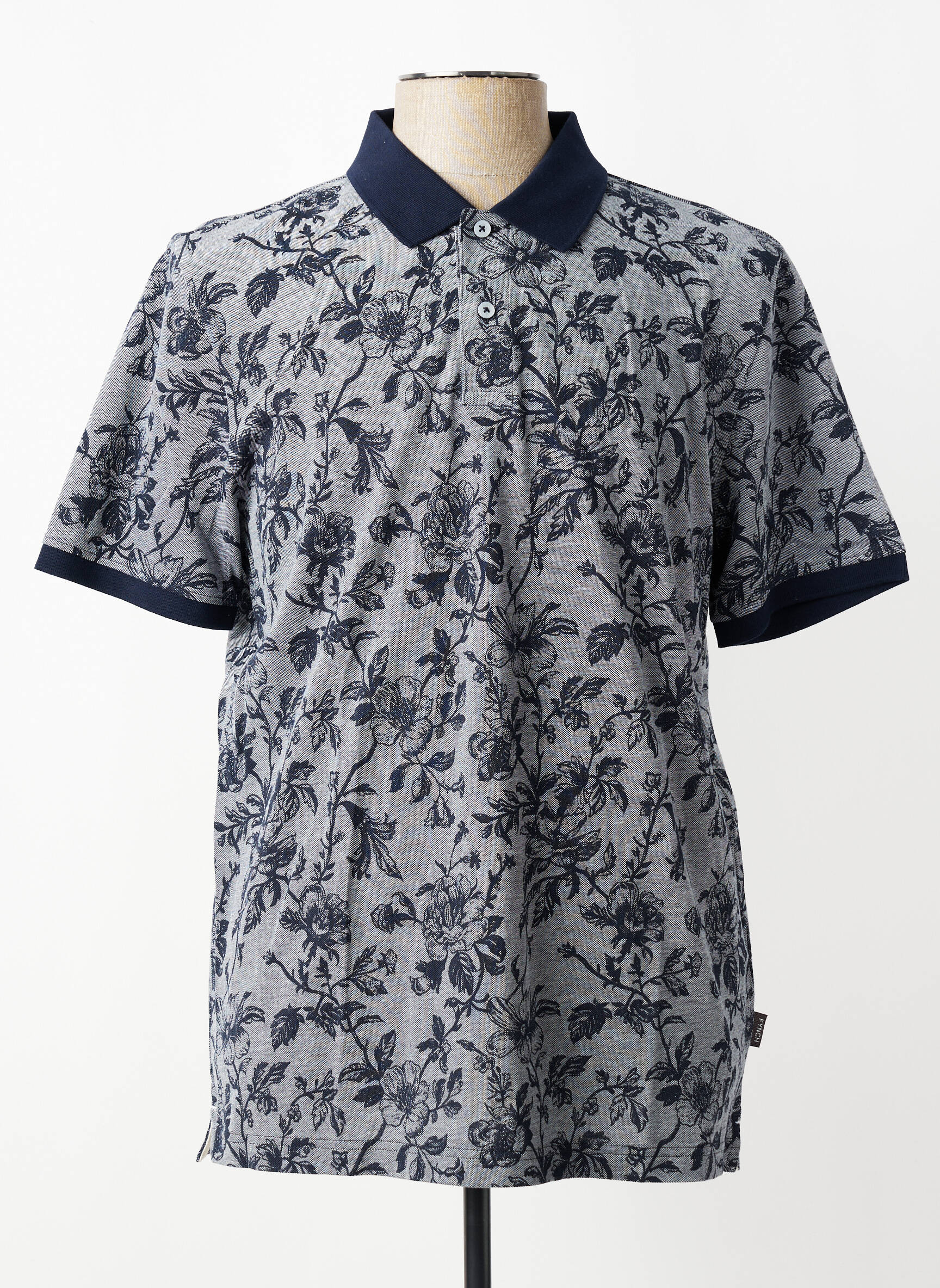 Polo coupe droite manches courtes bleu FYNCH-HATTON homme