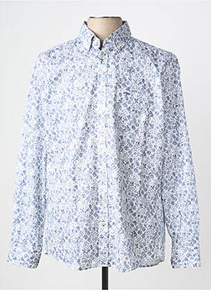 Chemise manches longues poches bleu FYNCH-HATTON homme