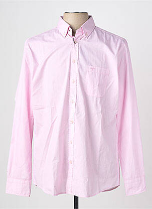 Chemise manches longues poches rose FYNCH-HATTON homme