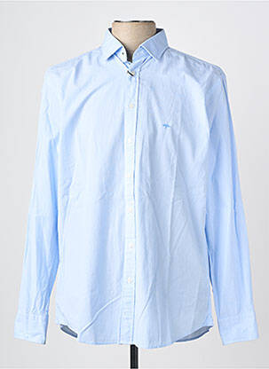 Chemise manches longues coupe droite bleu FYNCH-HATTON homme