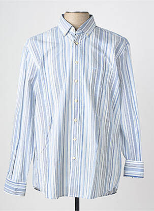 Chemise manches longues poches bleu FYNCH-HATTON homme