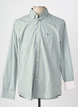 Chemise manches longues poches vert FYNCH-HATTON homme