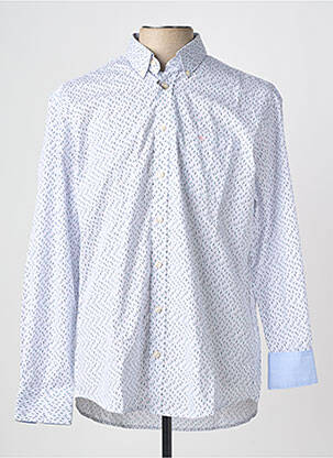 Chemise manches longues imprimé fantaisie bleu FYNCH-HATTON homme