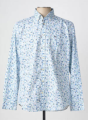 Chemise manches longues imprimé fantaisie bleu FYNCH-HATTON homme