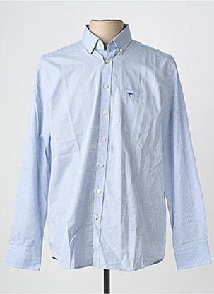 Chemise manches longues poches bleu FYNCH-HATTON homme