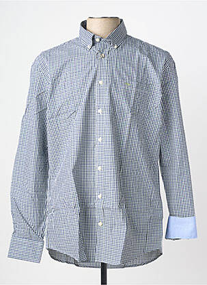 Chemise manches longues coupe droite bleu FYNCH-HATTON homme