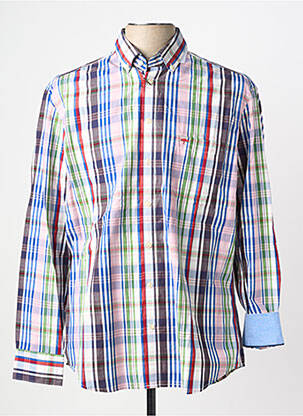 Chemise manches longues poches bleu FYNCH-HATTON homme