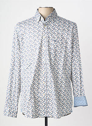 Chemise manches longues imprimé fantaisie bleu FYNCH-HATTON homme