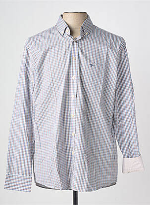 Chemise manches longues coupe droite bleu FYNCH-HATTON homme