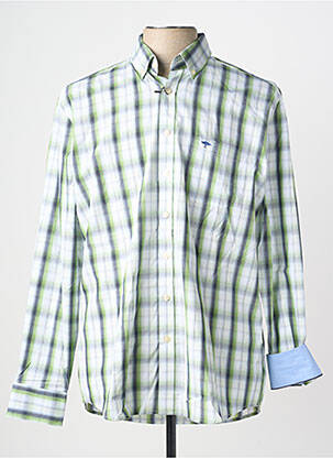 Chemise manches longues poches vert FYNCH-HATTON homme