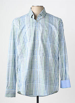 Chemise manches longues coupe droite bleu FYNCH-HATTON homme