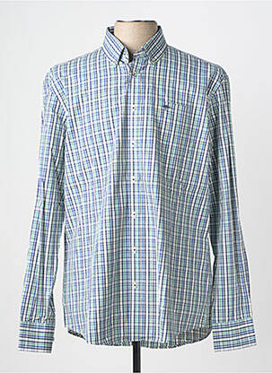 Chemise manches longues coupe droite bleu FYNCH-HATTON homme