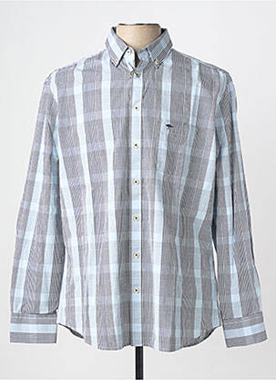 Chemise manches longues coupe droite bleu FYNCH-HATTON homme