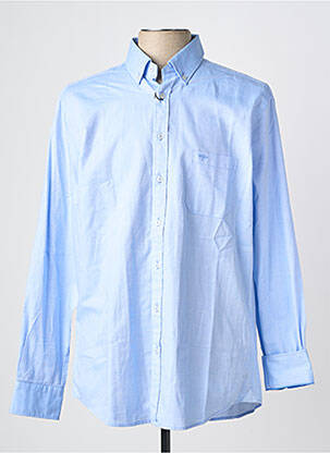 Chemise manches longues coupe droite bleu FYNCH-HATTON homme