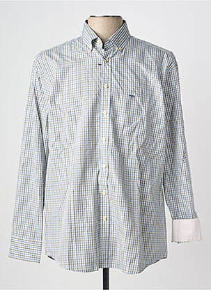 Chemise manches longues poches bleu FYNCH-HATTON homme