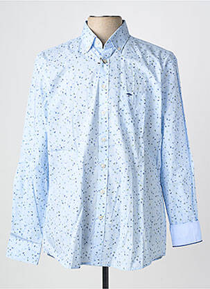 Chemise manches longues imprimé fantaisie bleu FYNCH-HATTON homme