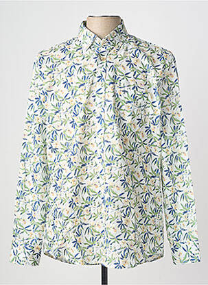 Chemise manches longues imprimé fantaisie vert FYNCH-HATTON homme