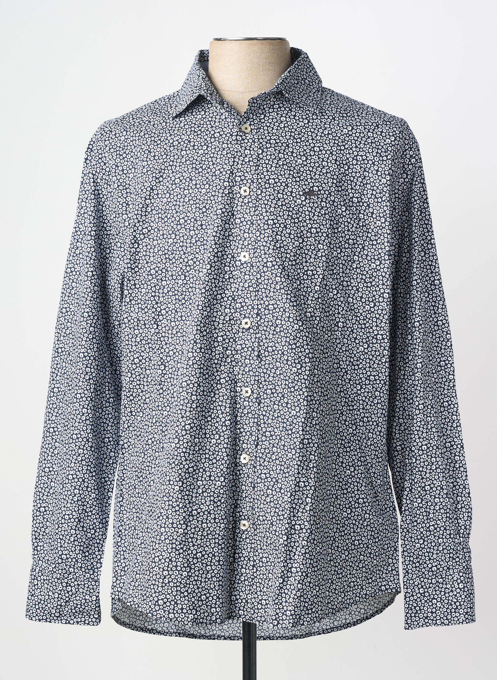 Chemise manches longues coupe droite bleu FYNCH-HATTON homme