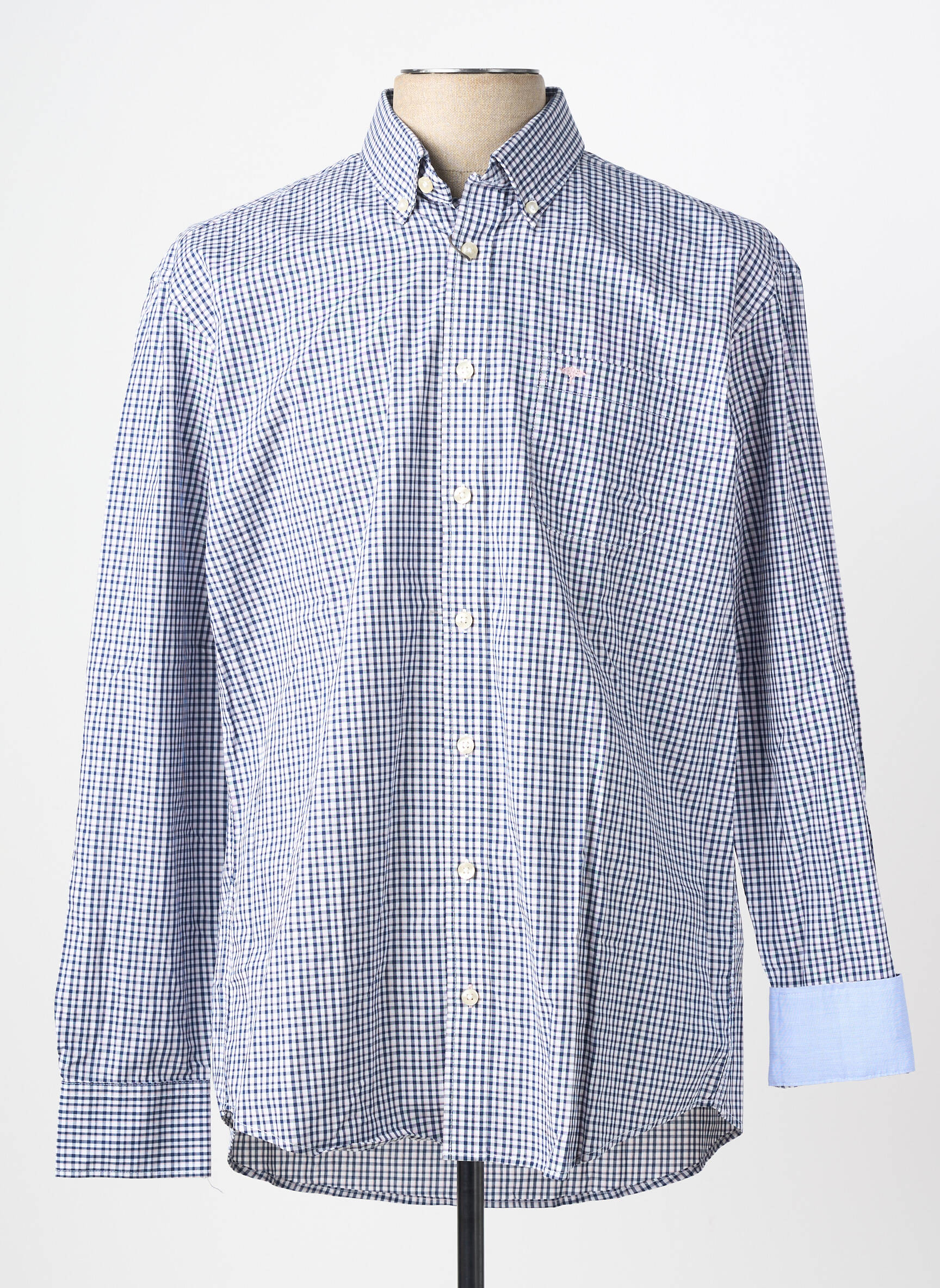 Chemise manches longues coupe droite bleu FYNCH-HATTON homme