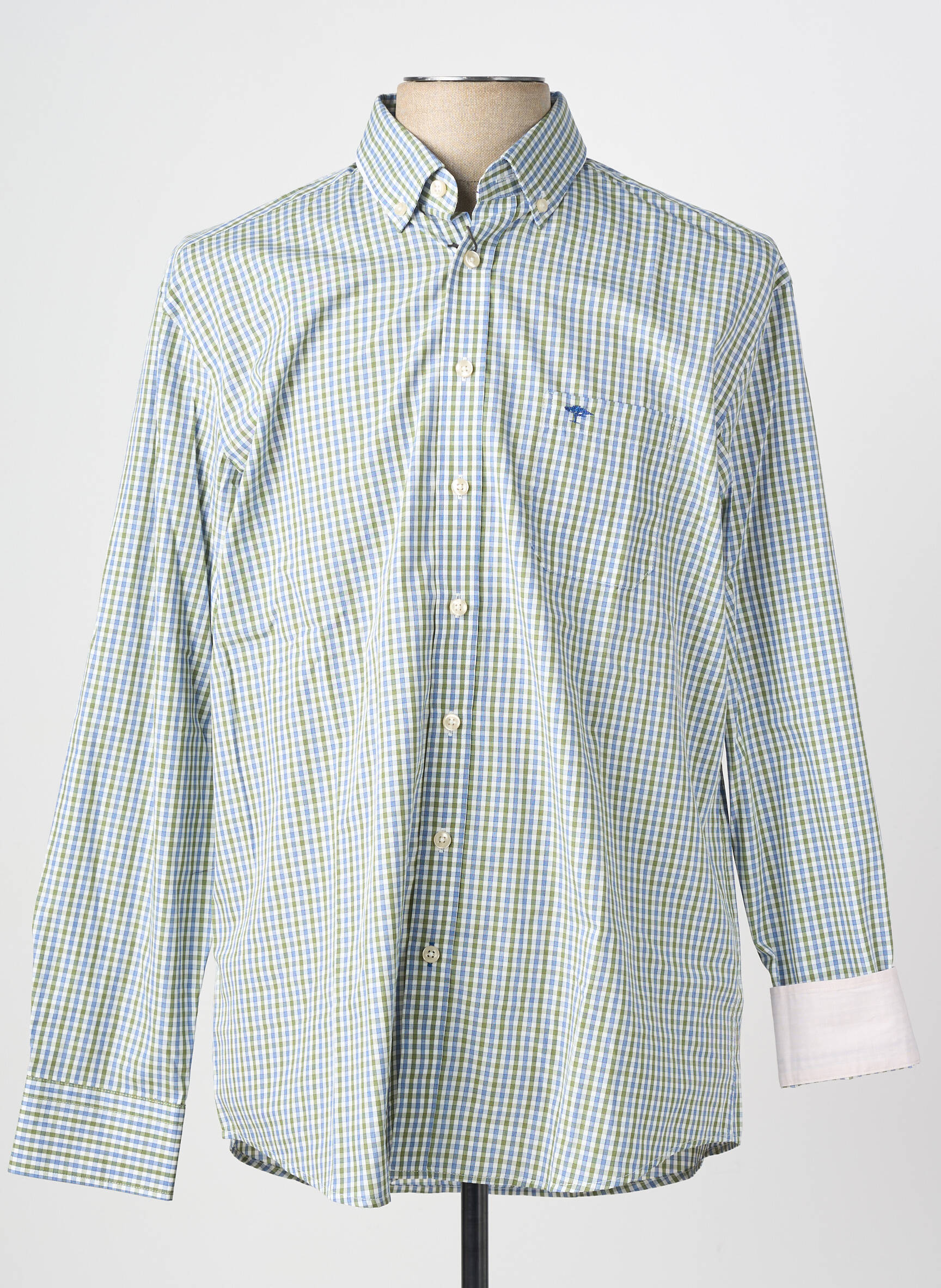 Chemise manches longues poches vert FYNCH-HATTON homme