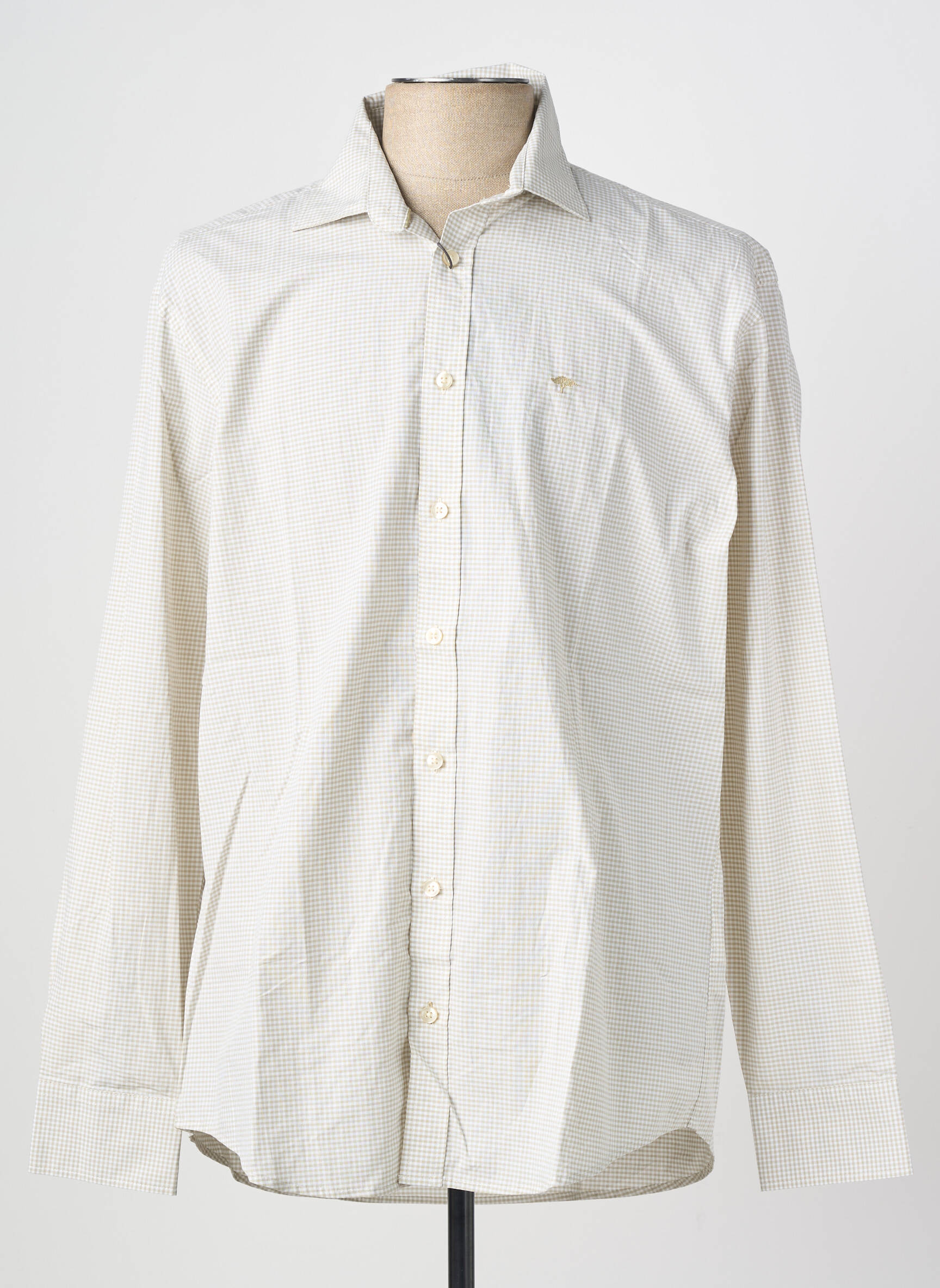 Chemise manches longues coupe droite vert FYNCH-HATTON homme