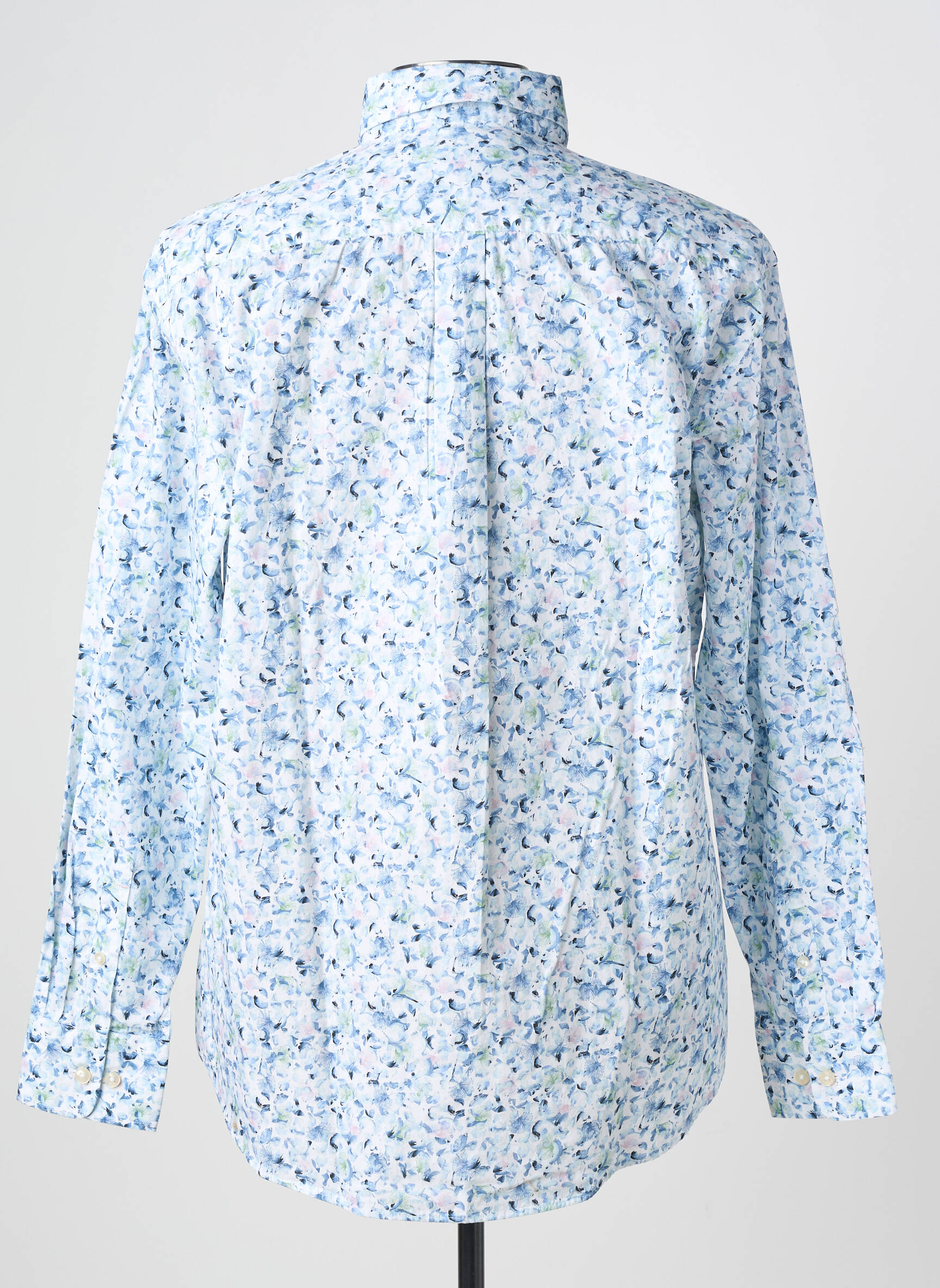 Chemise manches longues imprimé fantaisie bleu FYNCH-HATTON homme