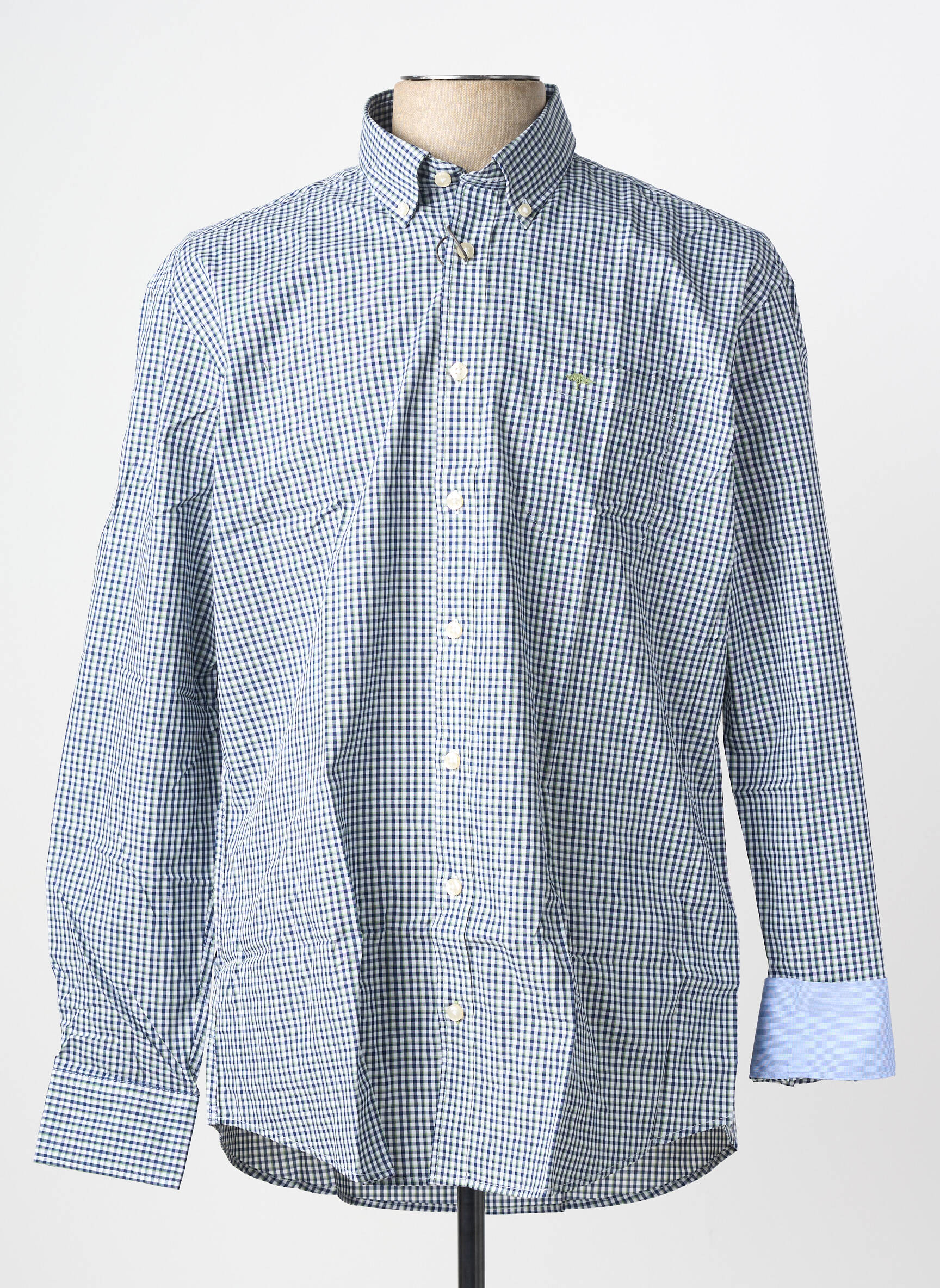Chemise manches longues coupe droite bleu FYNCH-HATTON homme