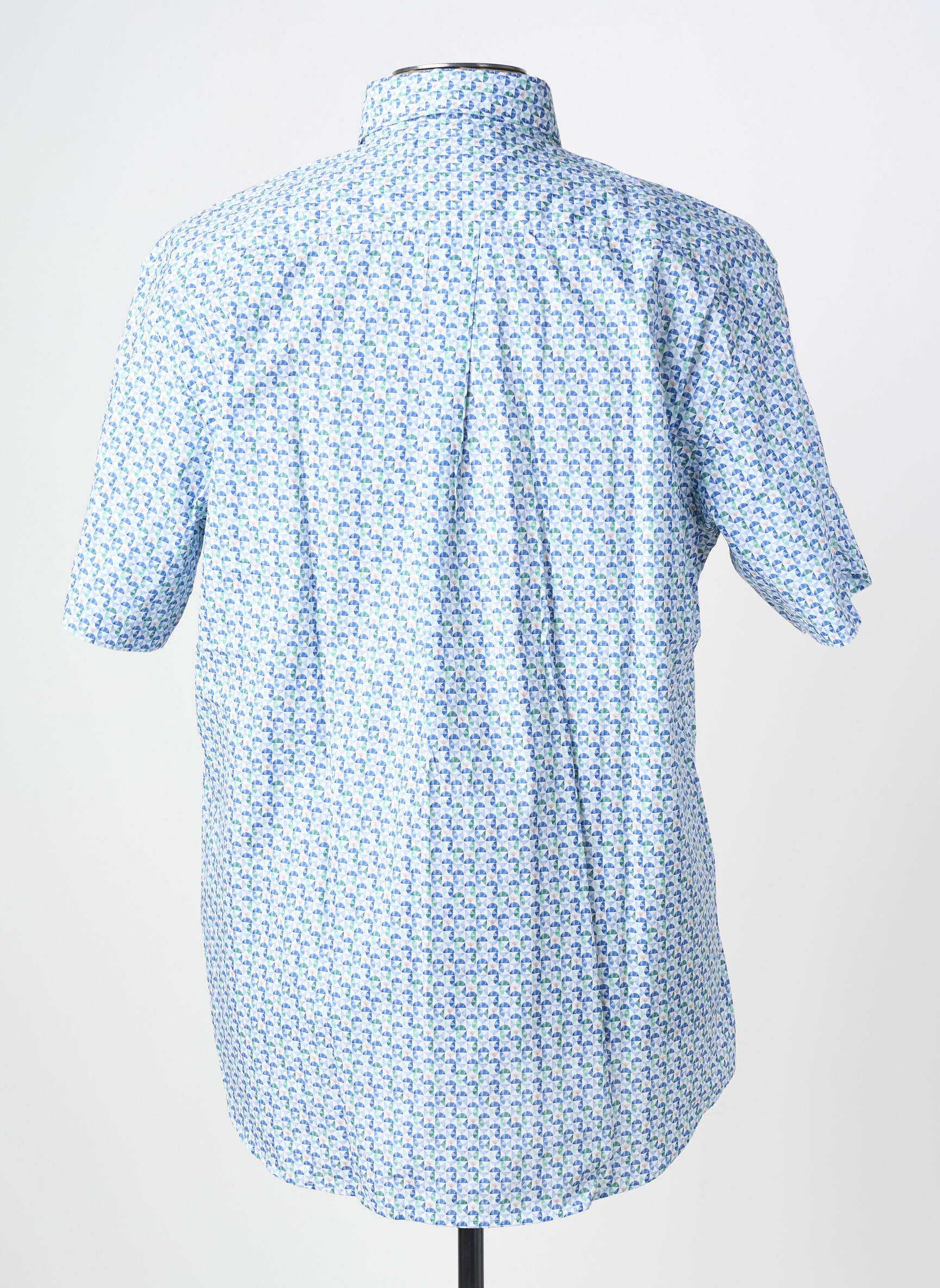 Chemise manches courtes imprimé fantaisie bleu FYNCH-HATTON homme