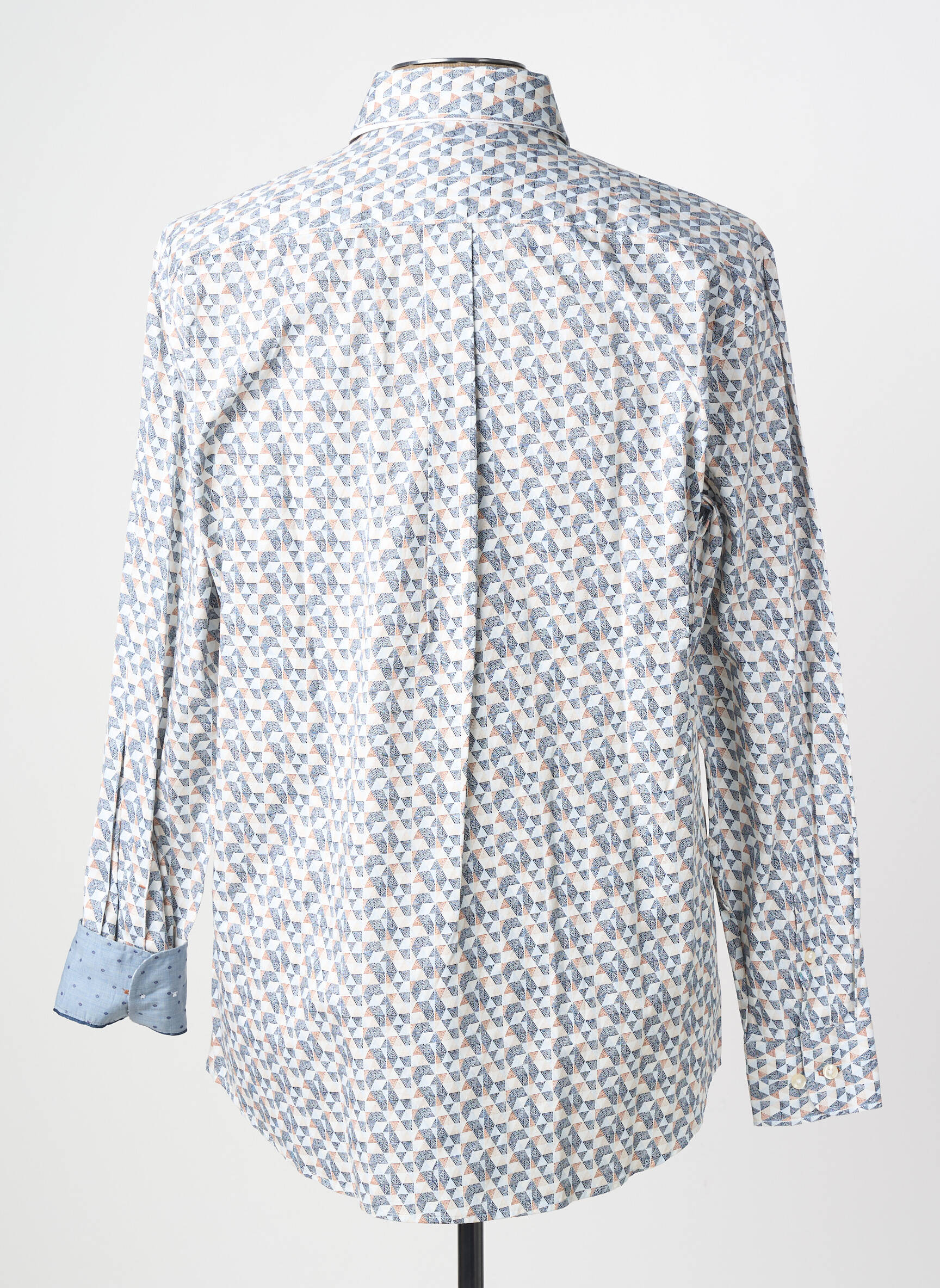 Chemise manches longues imprimé fantaisie bleu FYNCH-HATTON homme