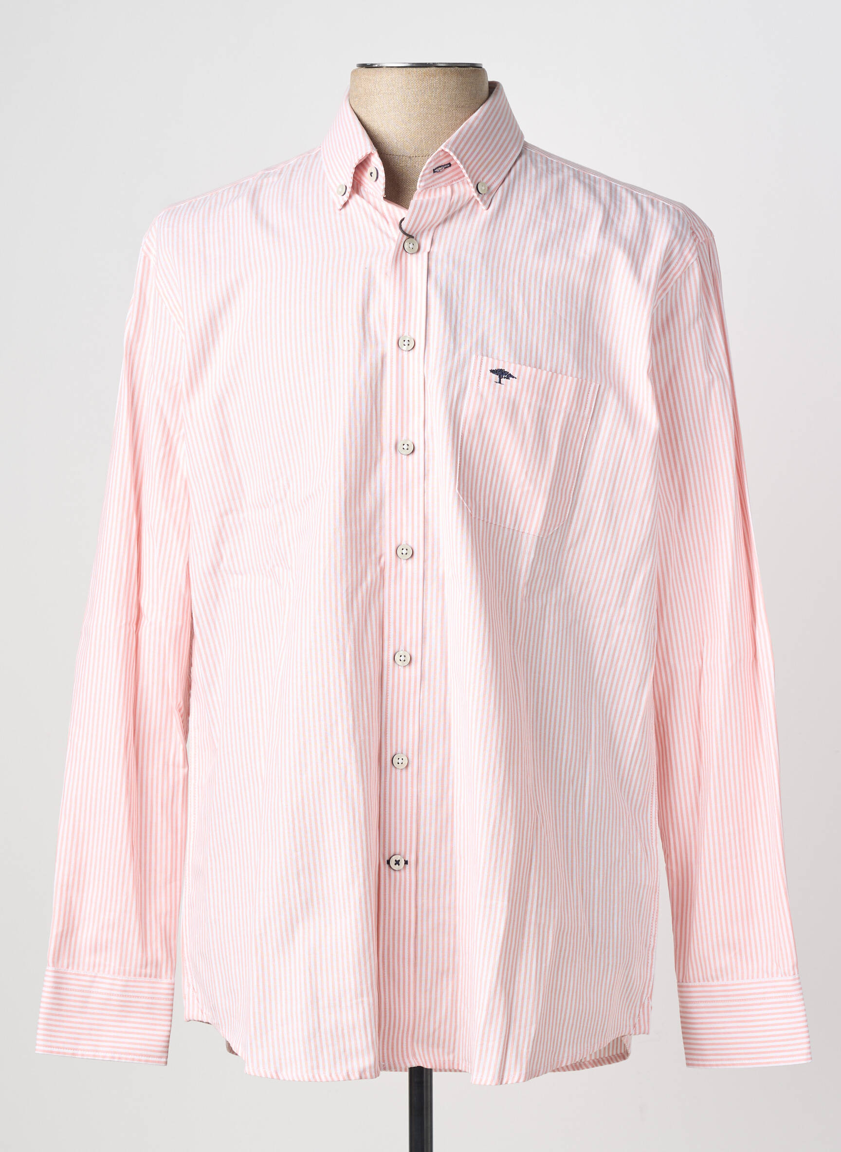 Chemise manches longues coupe droite rose FYNCH-HATTON homme