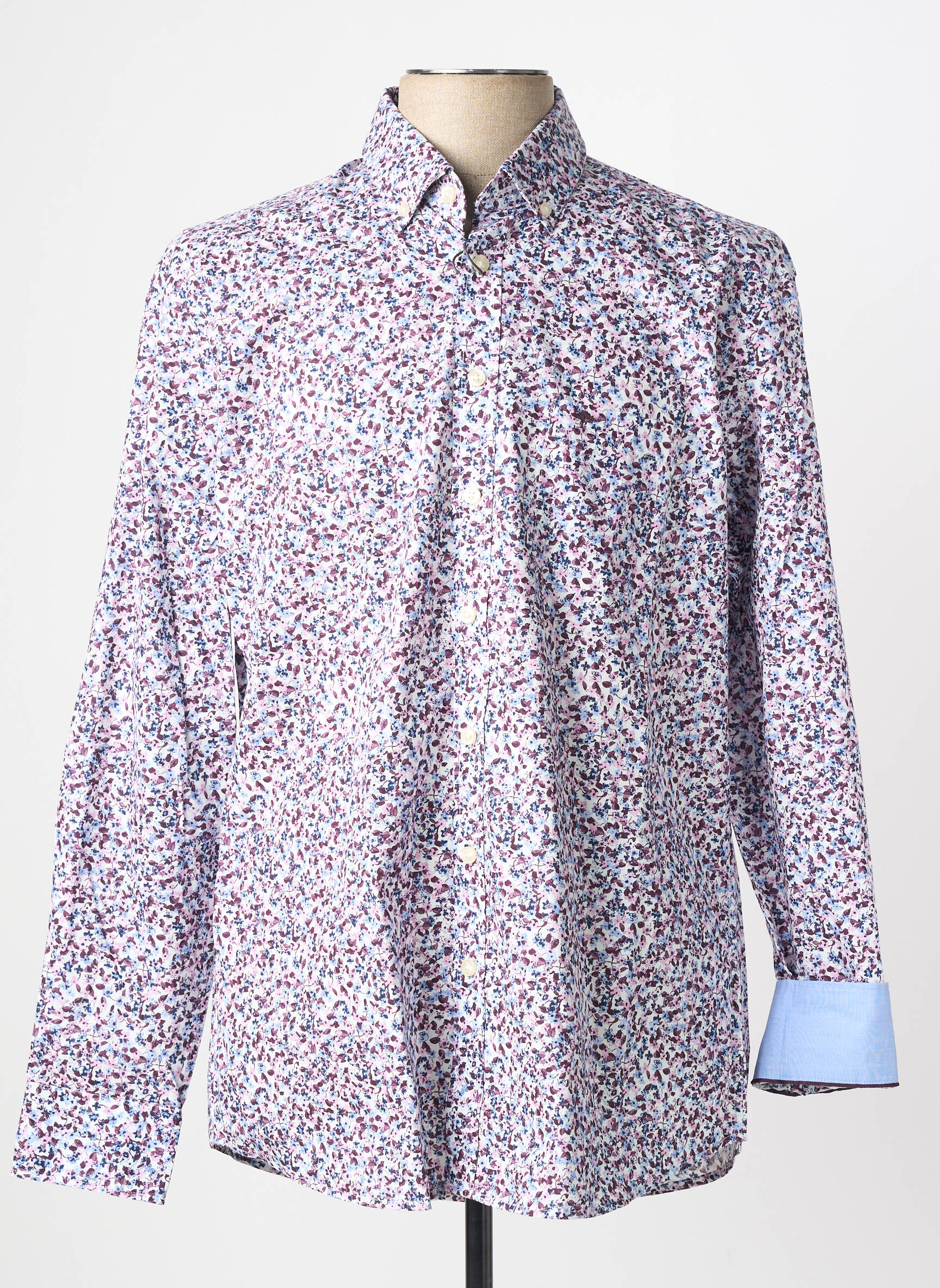 Chemise manches longues coupe droite violet FYNCH-HATTON homme