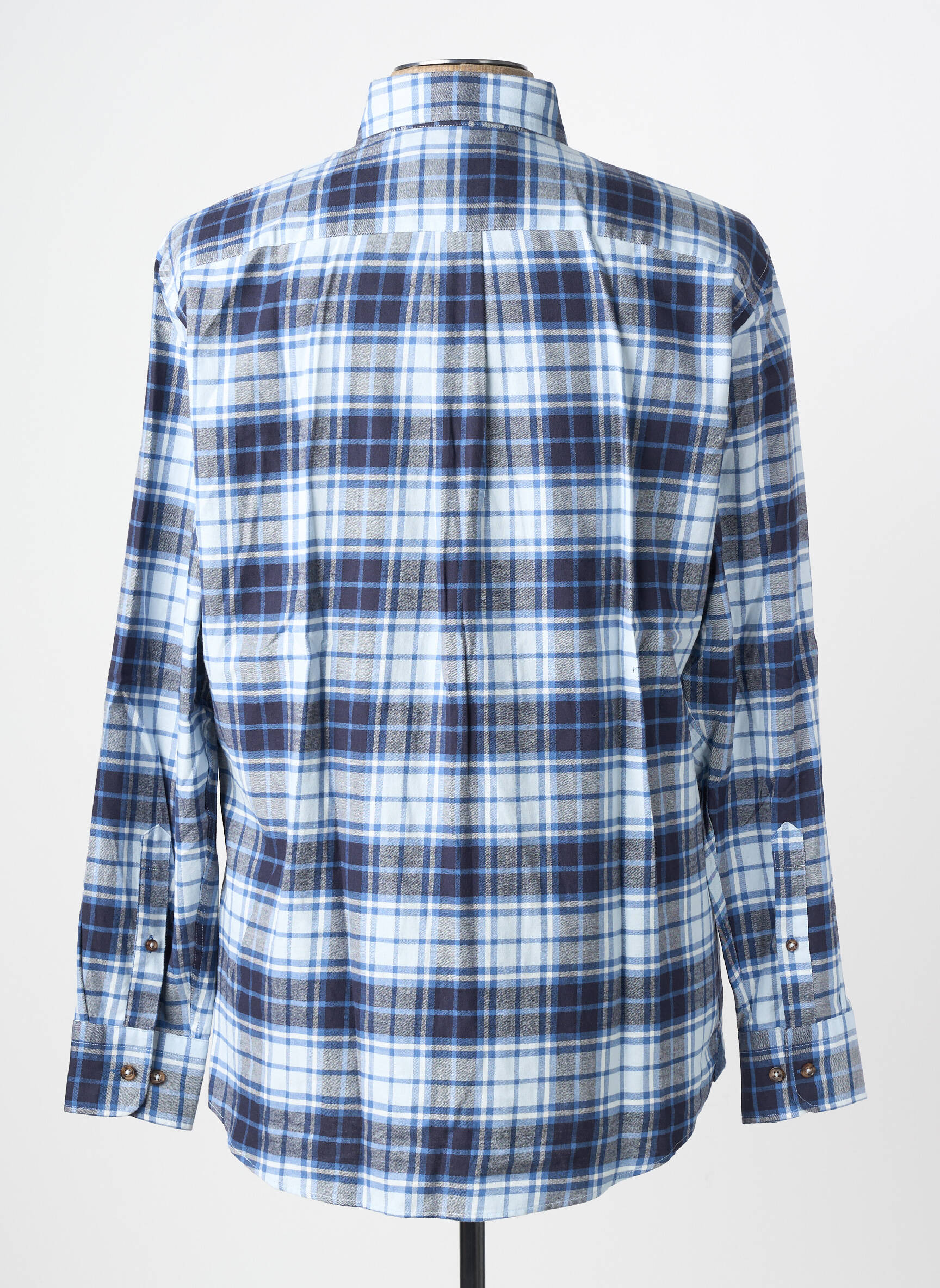 Chemise manches longues coupe droite bleu FYNCH-HATTON homme