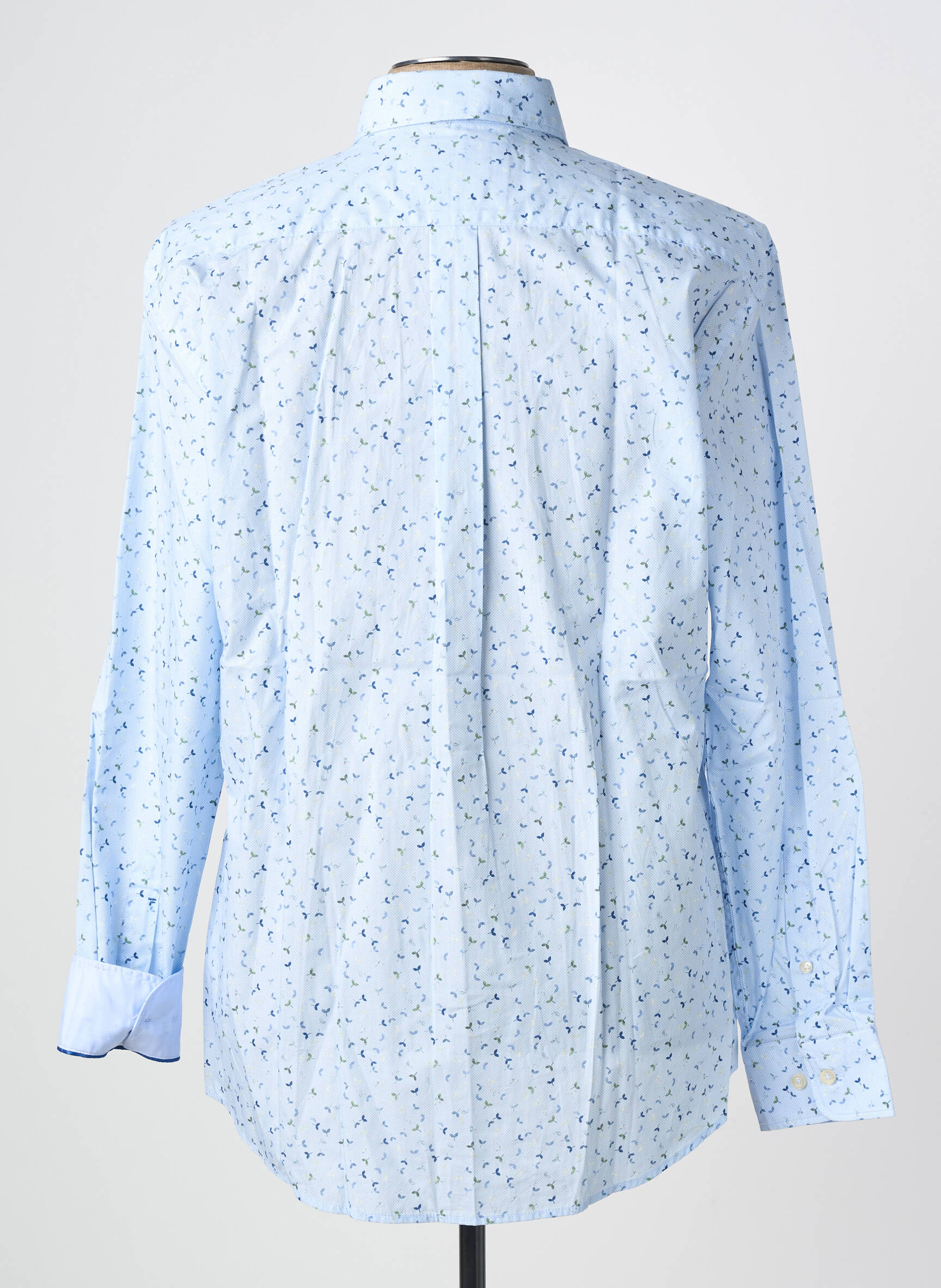 Chemise manches longues imprimé fantaisie bleu FYNCH-HATTON homme