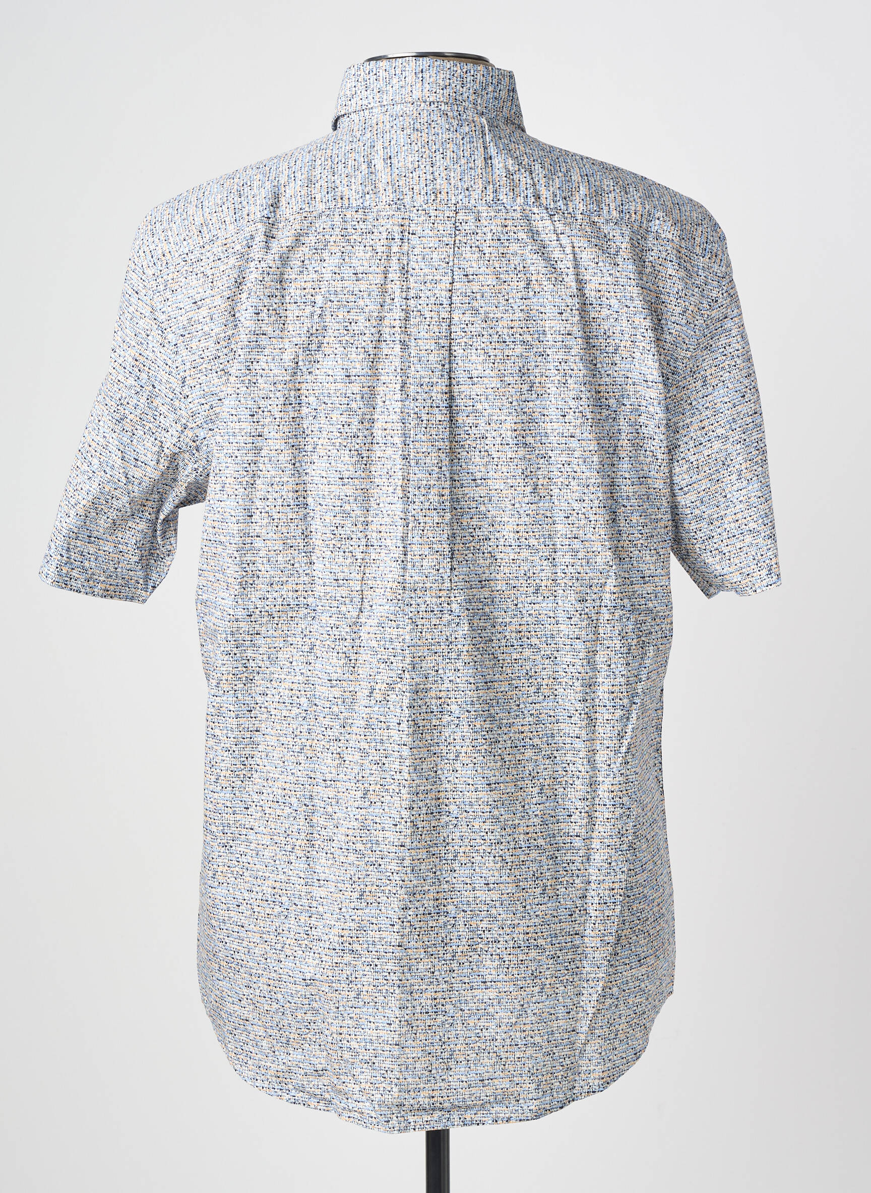 Chemise manches courtes imprimé fantaisie bleu FYNCH-HATTON homme