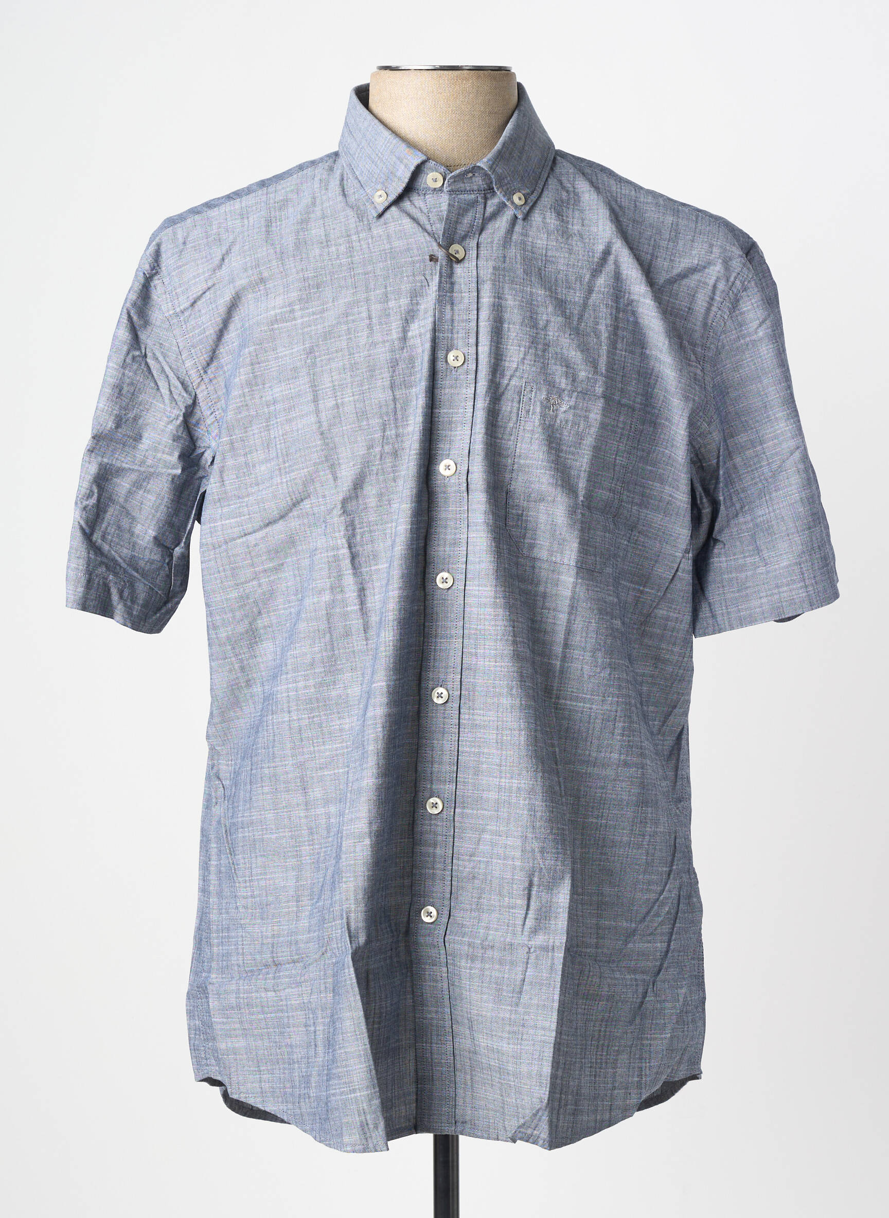 Chemise manches courtes coupe droite gris FYNCH-HATTON homme