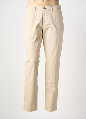 Pantalon chino tissage popeline taille normale beige FYNCH-HATTON homme