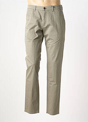 Pantalon chino tissage popeline taille normale vert FYNCH-HATTON homme